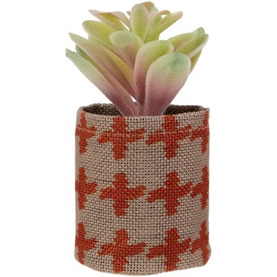  Northlight Artificial Pastel Succulent In Burlap Bag - 4.75"