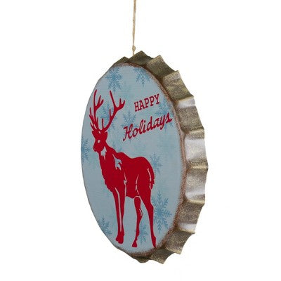  Northlight 12" Blue And Red Happy Holidays Christmas Wall Decor