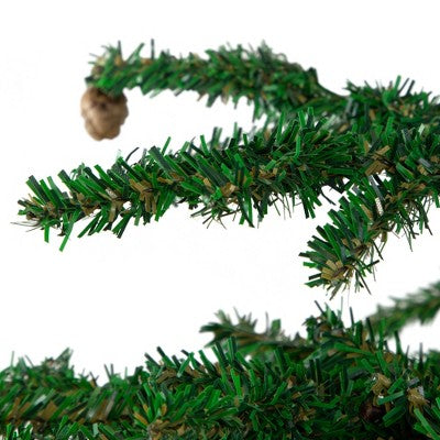  Northlight Medium Artificial Christmas Tree With Mini Pine Cones In Burlap Base - 3' - Unlit