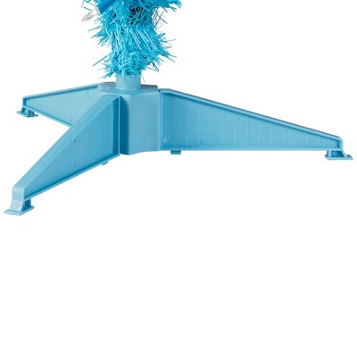  Northlight Pre-Lit Medium Artificial Pine Christmas Tree - 4' - Sky Blue - Clear Lights