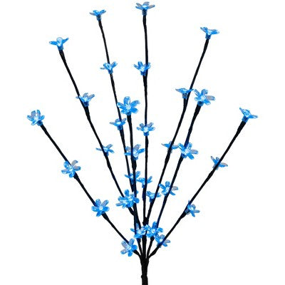  Northlight Set Of 3 Pre-Lit Cherry Blossom Artificial Tree Branches 2.5' - Blue LED Lights