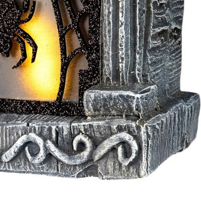 Northlight Lighted Flickering Beware Gravestone Halloween Decoration - 13.5" - LED Orange Light