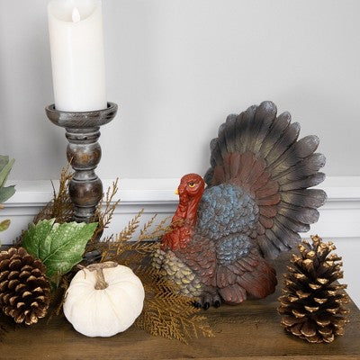 Northlight 10.5" Fall Harvest Turkey Tabletop Decoration