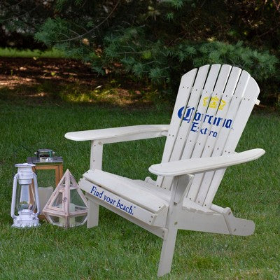  Northlight 36" White Corona Classic Folding Wooden Adirondack Chair