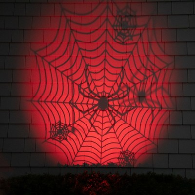  Northlight Spiderweb With Falling Spiders Halloween Outdoor Light Projector - 7"