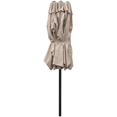  Northlight 15' Outdoor Patio Market Umbrella With Hand Crank, Beige