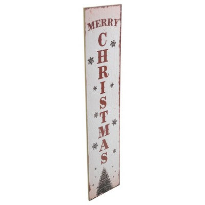  Northlight 36" Merry Christmas Tree And Snowflakes Wall Sign