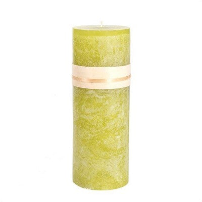  Northlight 9" Green Traditional Cylindrical Outdoor Pillar Candle
