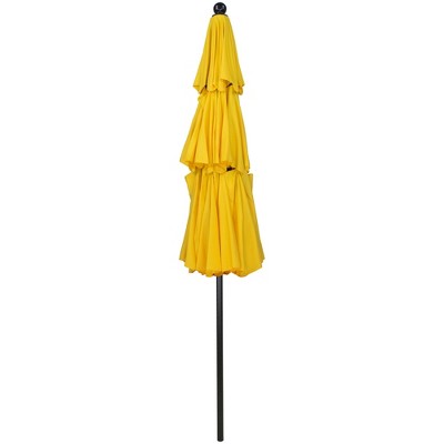  Northlight 9.75ft Outdoor Patio Market Umbrella With Hand Crank And Tilt, Yellow