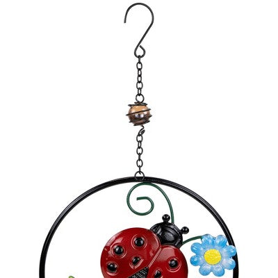  Northlight Ladybug Dreamcatcher Outdoor Garden Windchime - 27.5"