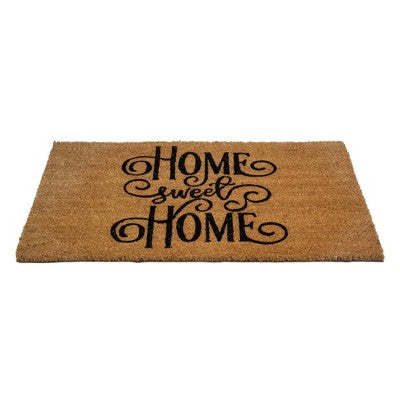  Northlight Natural Coir Rectangular "Home Sweet Home" Doormat 18" X 30"