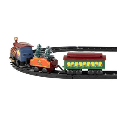  Northlight 9-Piece Red Battery Operated Animated Christmas Train Set