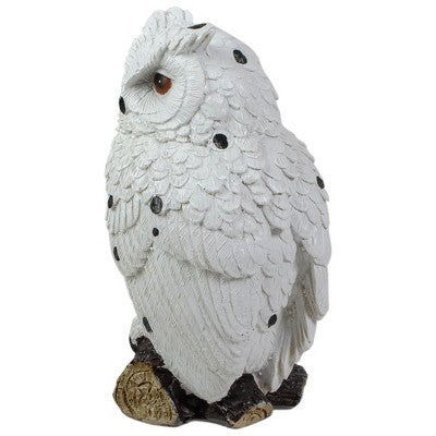  Northlight 6" White Owl Perched On A Branch Outdoor Garden Statue