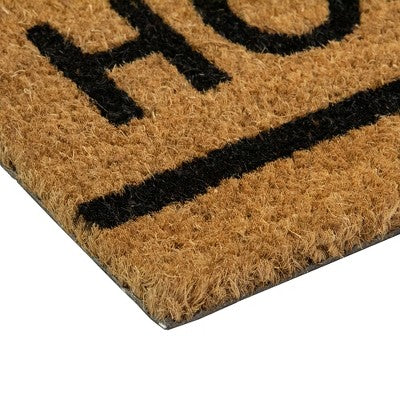 Northlight Natural Coir Outdoor Rectangular "Home Is Where The Heart Is" Doormat 16" X 48"