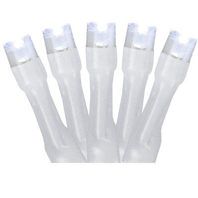  Northlight Battery Operated LED Wide Angle Christmas Lights - Pure White - 9.5' White Wire - 20ct