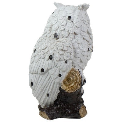  Northlight 6" White Owl Perched On A Branch Outdoor Garden Statue