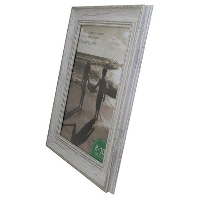  Northlight 8" X 10" Weathered Finish Photo Picture Frame - White