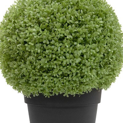  Northlight 22" Artificial Boxwood Ball Topiary In Round Pot, Unlit
