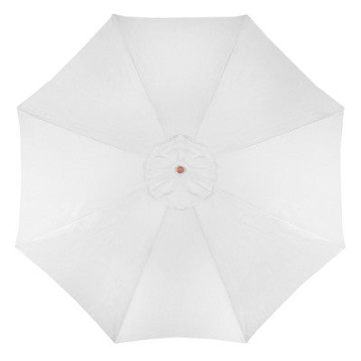  Northlight Outdoor Patio Market Umbrella With Wooden Pole - 8.5' - White