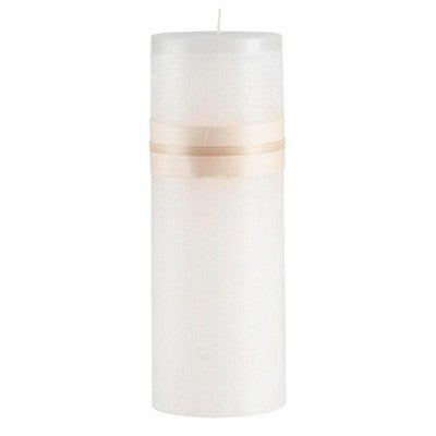  Northlight 9" White Traditional Cylindrical Outdoor Pillar Candle