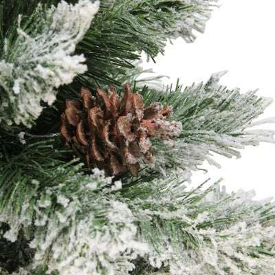  Northlight Medium Flocked Angel Pine Artificial Christmas Tree - 6' - Unlit