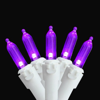  Northlight 100ct Mini Christmas String Lights Purple - 33' White Wire