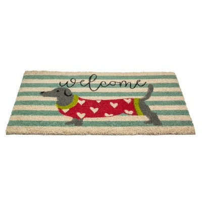  Northlight Natural Coir Rectangular Dachshund Dog Welcome Doormat 18" X 30"