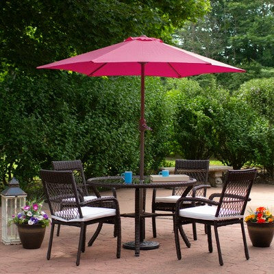  Northlight 7.5' Outdoor Patio Market Umbrella With Hand Crank - Pink