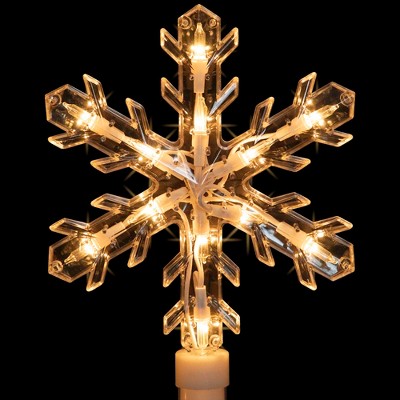  Northlight Lighted Snowflakes Christmas Outdoor Pathway Markers - 27" - Set Of 4
