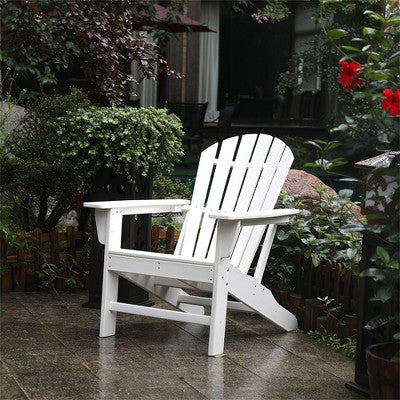  Northlight All Weather Recycled Plastic Outdoor Adirondack Chair, White