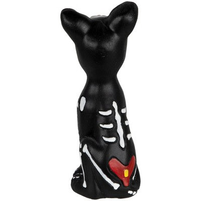  Northlight 5" Black Day Of The Dead Skeleton Dog Figurine Decoration