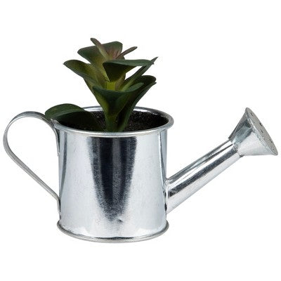  Northlight Atlantis Artificial Succulent Plant In Watering Can - 6"