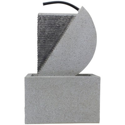  Northlight 20" Gray Modern Style Rainfall Outdoor Water Fountain