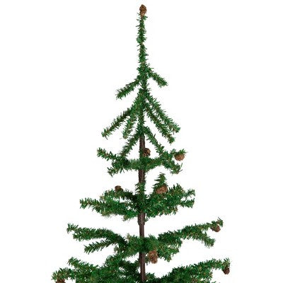  Northlight Medium Artificial Christmas Tree With Pine Cones In Burlap Base - 4' - Unlit