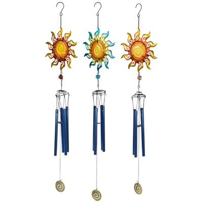  Northlight Shining Suns Outdoor Garden Windchimes - 31.5" - Set Of 3