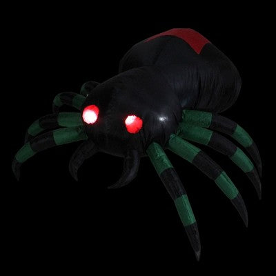  Northlight LED Lighted Spider Inflatable Outdoor Halloween Decoration - 3.5' - Black