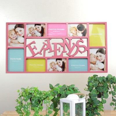 Northlight 28.75" Pink "Friends" Collage Photo Picture Frame Wall Decoration