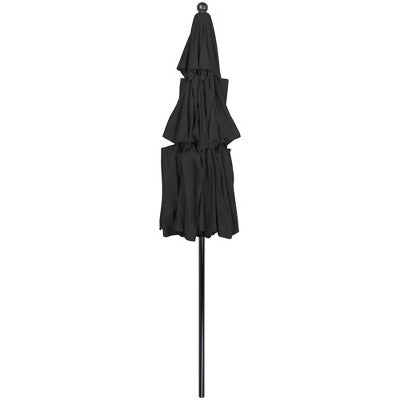  Northlight 9.75ft Outdoor Patio Market Umbrella With Hand Crank And Tilt, Black