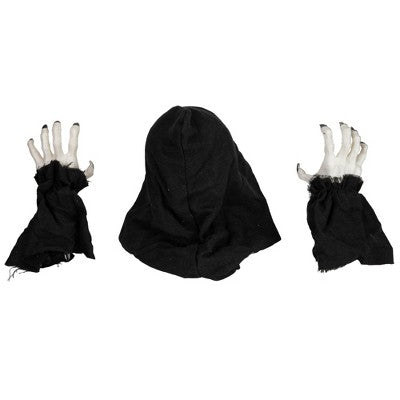  Northlight 8" LED Lighted Grim Reaper With Sound Outdoor Halloween Decoration