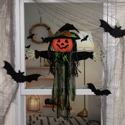  Northlight Creepy Jack-O-Lantern 3-D Halloween Window Decoration