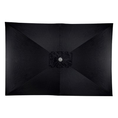  Northlight 10' X 6.5' Outdoor Patio Market Umbrella With Hand Crank - Black