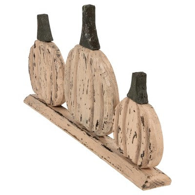  Northlight 16.5" Three Little Pumpkins Fall Harvest Decoration