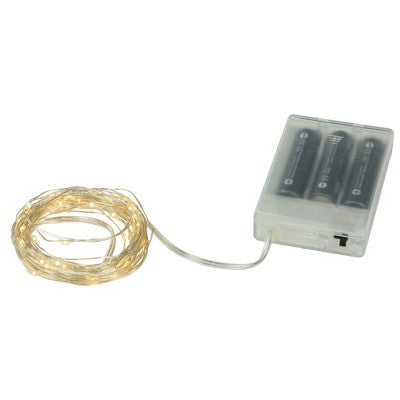  Northlight 50-Count Warm White LED Micro Fairy Christmas Lights - 16ft, Copper Wire