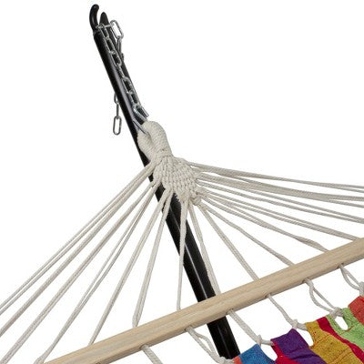  Northlight Cotton Striped Two Person Double Hammock - 76" X 59"