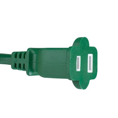  Northlight 40' Green 2-Prong Outdoor Extension Power Cord With End Connector