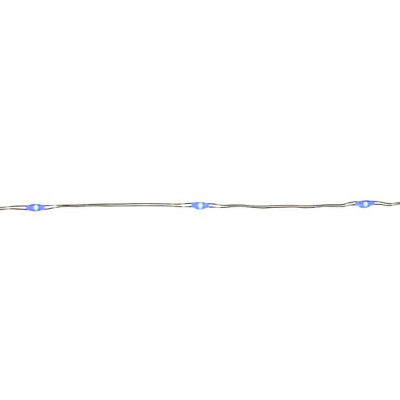  Northlight 50-Count Blue LED Micro Fairy Christmas Lights - 16ft, Copper Wire