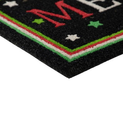  Northlight Black Coir "Merry" Christmas Doormat 18" X 30"