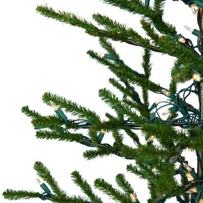  Northlight Alpine Coral Artificial Christmas Tree With Metal Base - 3' - Clear Lights