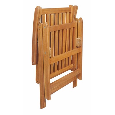  Northlight Set Of 2 Acacia Folding Chairs Outdoor Patio Furniture 42"