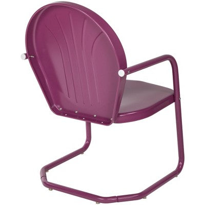  Northlight 34-Inch Outdoor Retro Tulip Armchair, Purple
